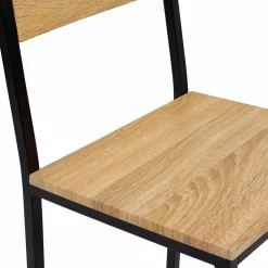 Tabourets de bar avec dossier chaise de cuisine style industriel