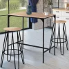 Tabourets de bar industriel bois et métal