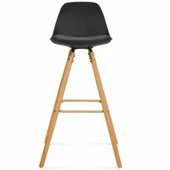 Tabourets de bar mix color gris, blanc et noir : lot de 4