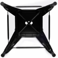 Tabourets de bar métal noir avec dossier