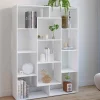 Étagère bibliothèque blanche 143 cm 11 compartiments