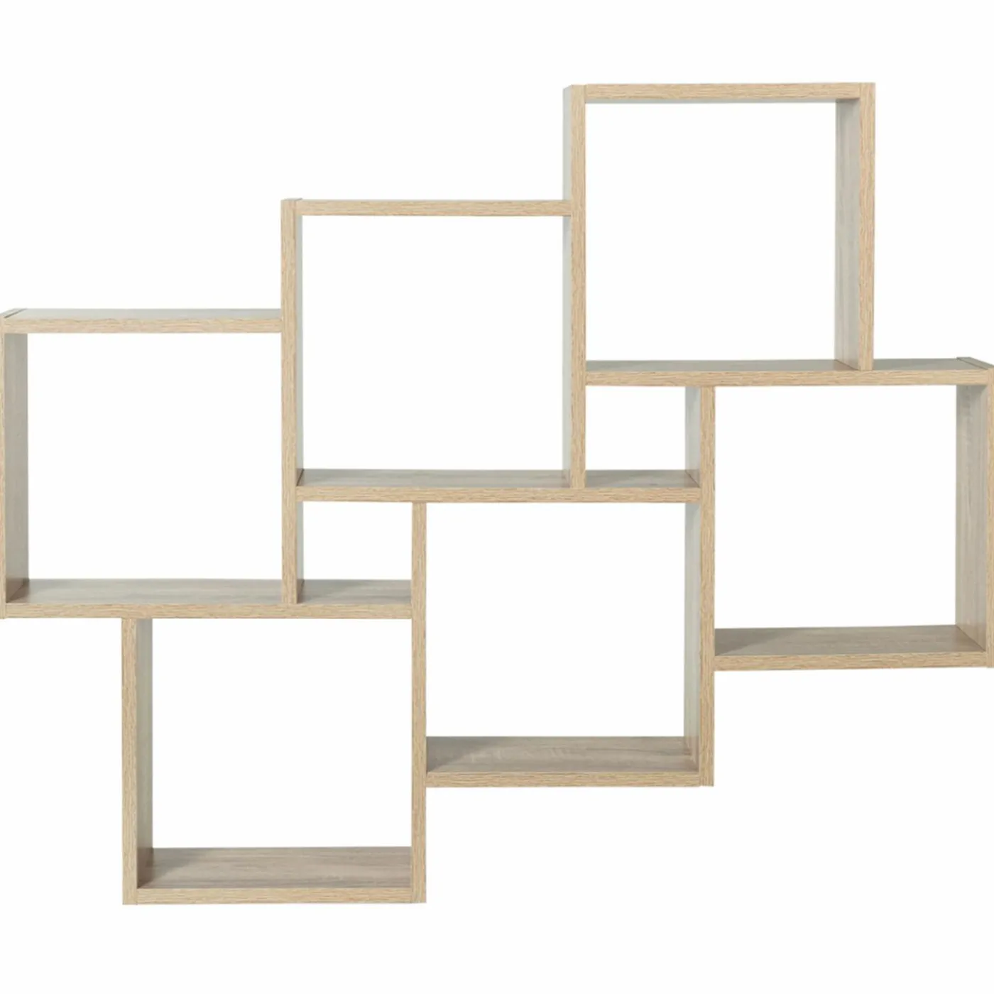 Étagère cube murale bois 1m