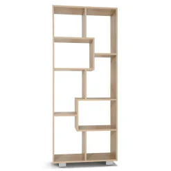 Étagère de salon moderne en bois imitation hêtre
