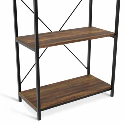 Étagère industrielle effet vieilli 5 niveaux 170 cm