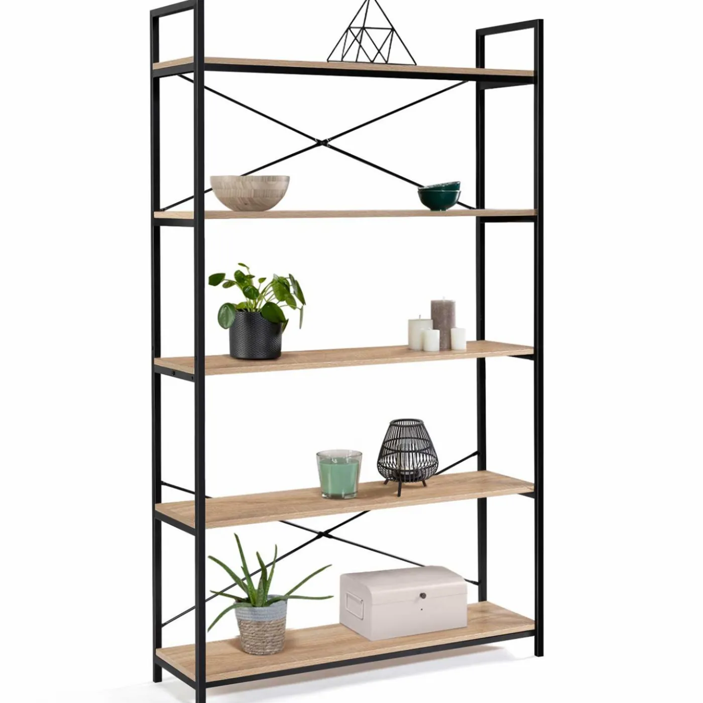 Étagère métal style industriel 170 cm