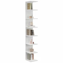 Étagère murale suspendue double position blanche 190 cm