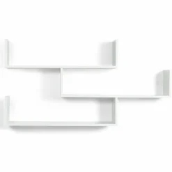 Étagères suspendues 3 niveaux blanches