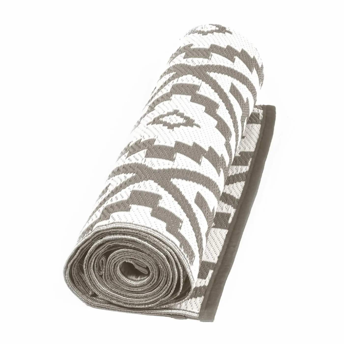 Tapis d'extérieur pour terrasse couleur taupe