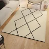Tapis d'intérieur rectangle à motifs berbère 160 x 220 cm