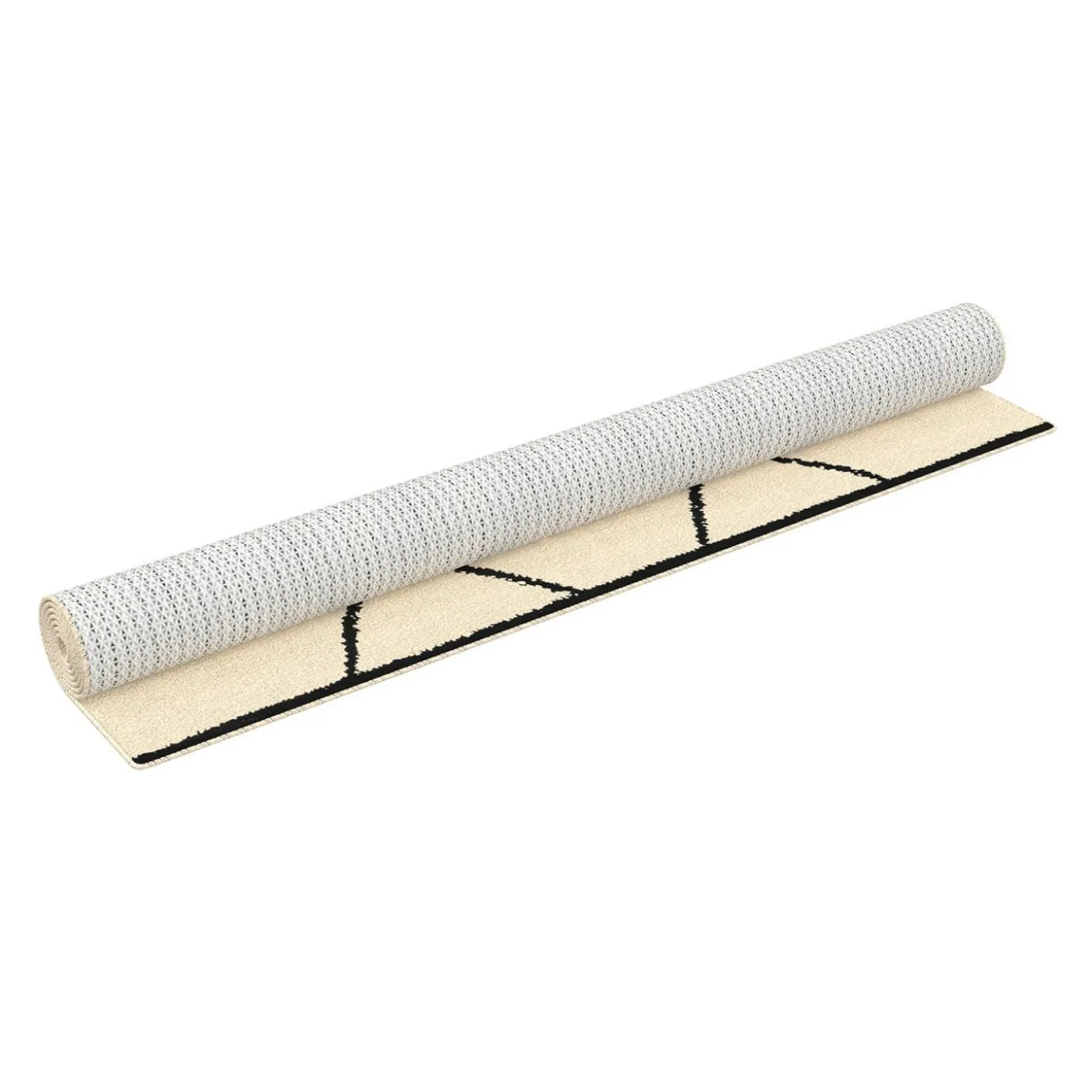 Tapis d'intérieur rectangle à motifs berbère 160 x 220 cm