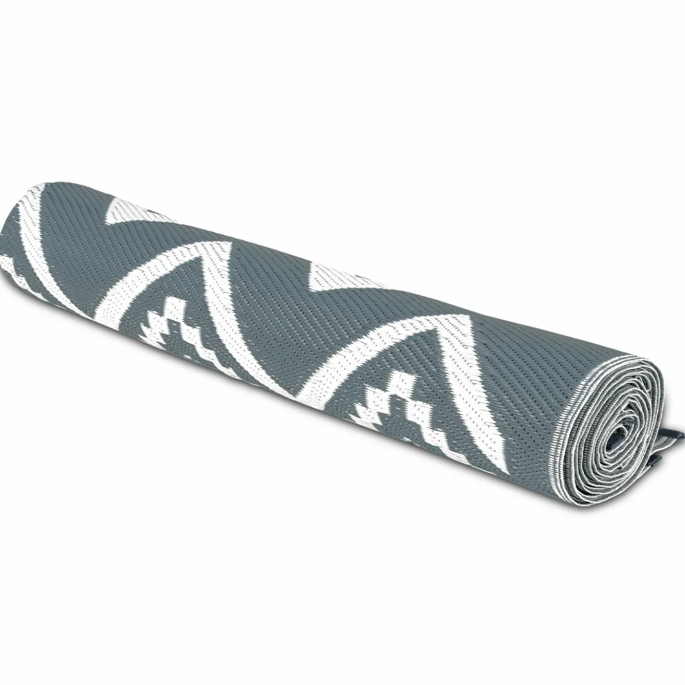 Tapis extérieur 180x280 cm gris et blanc