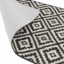 Tapis intérieur gris et blanc 60x180cm