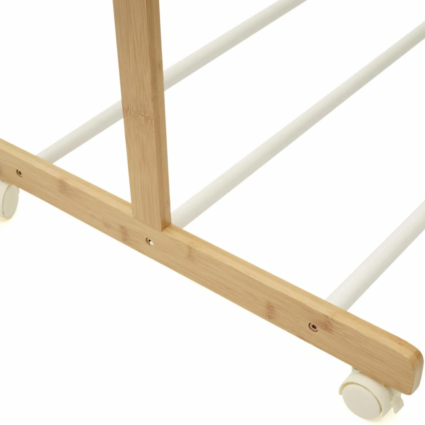 Étendoir à linge 3 niveaux en bambou