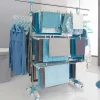 Étendoir à linge pliable avec barre télescopique