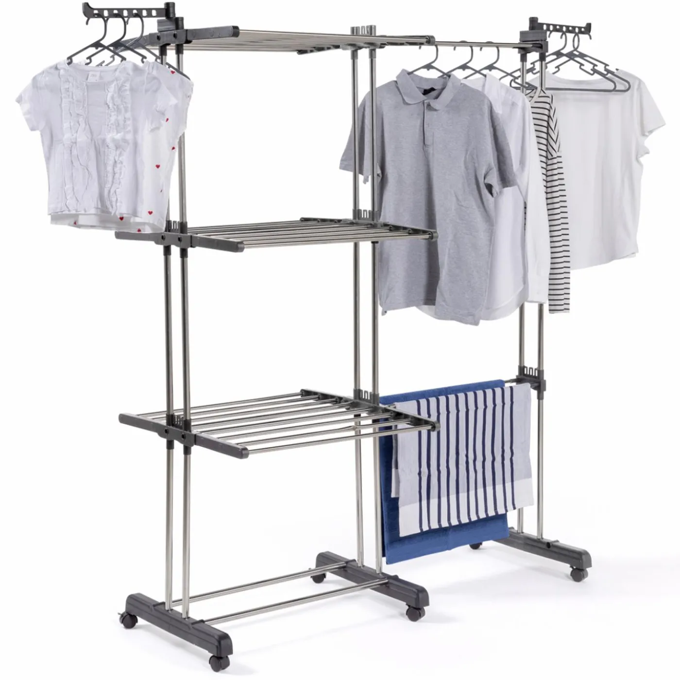 Étendoir extensible avec grande capacité et 30 accessoires