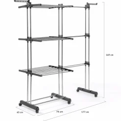 Étendoir extensible avec grande capacité et 30 accessoires