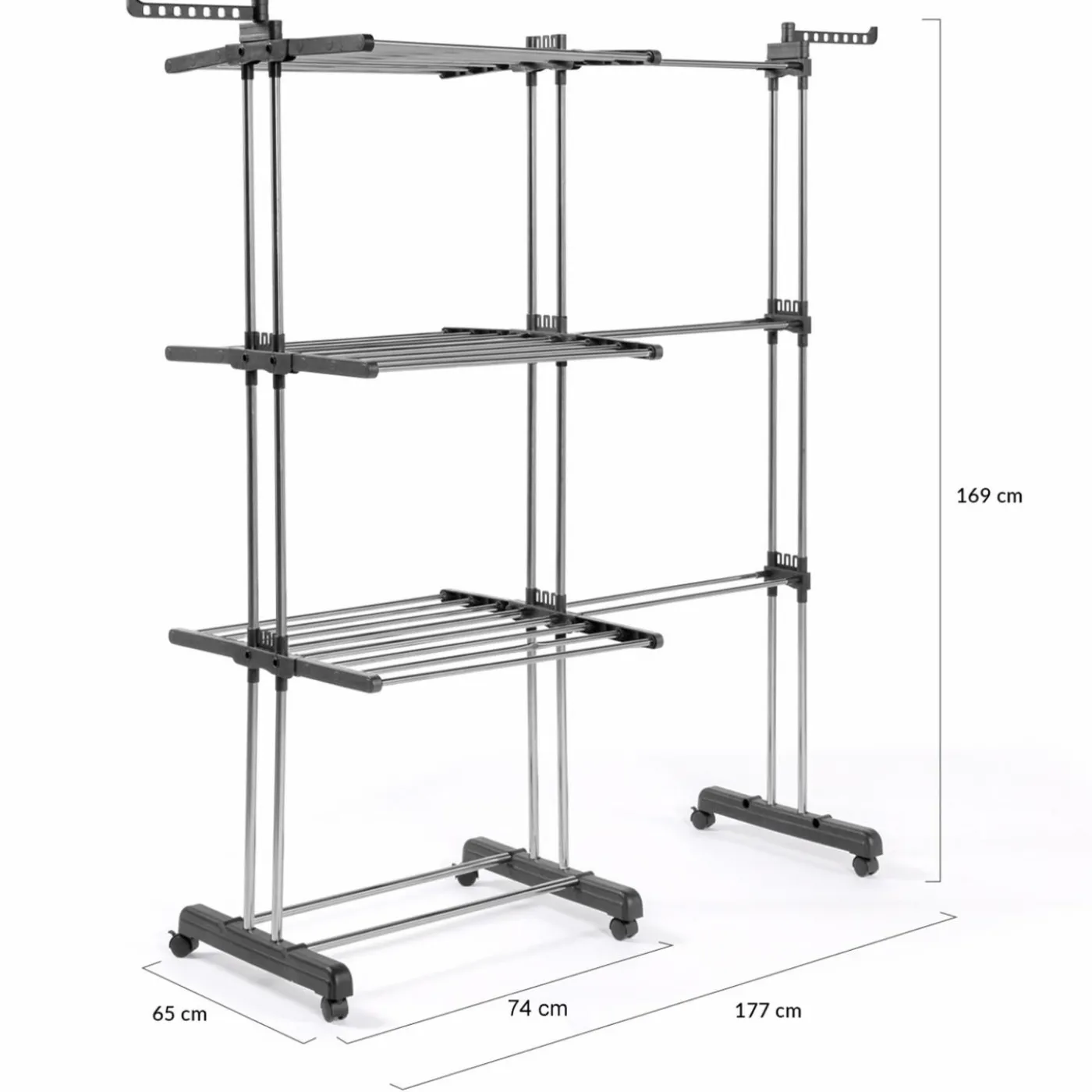 Étendoir extensible avec grande capacité et 30 accessoires