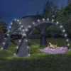 Tente dôme LED gris anthracite