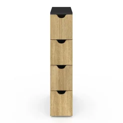 Tour de rangement gain de place sur roulettes