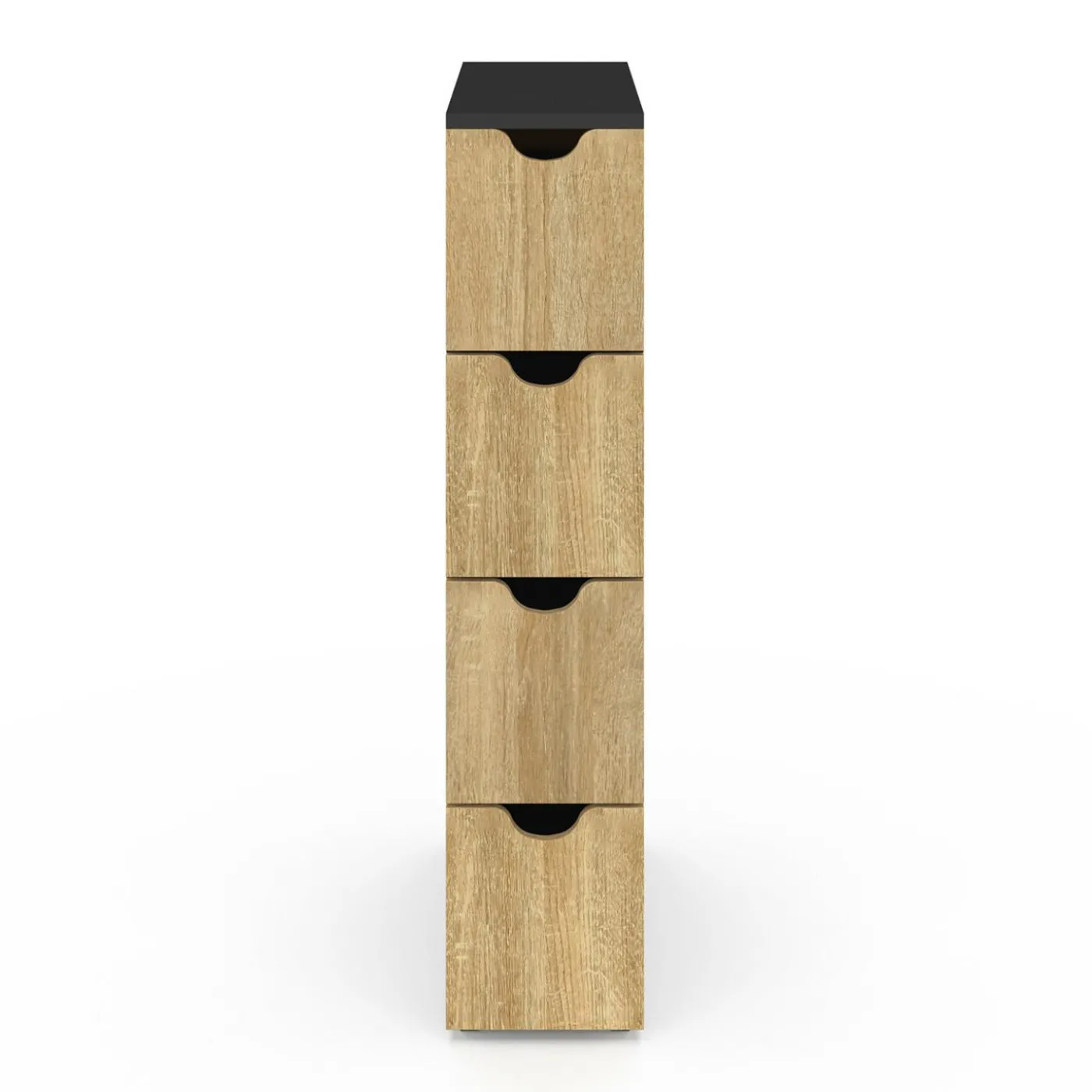 Tour de rangement gain de place sur roulettes