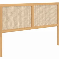 Tête de lit aspect cannage et bois 160 cm