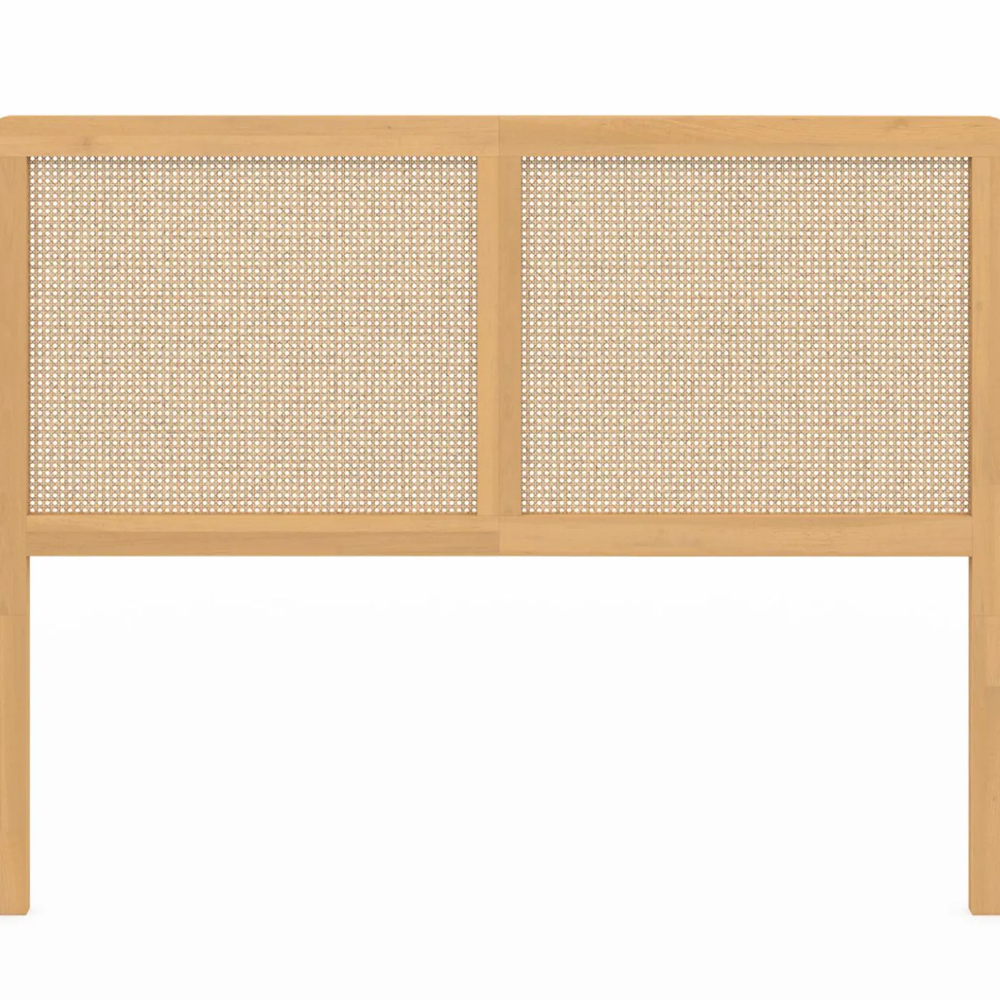 Tête de lit aspect cannage et bois 140 cm