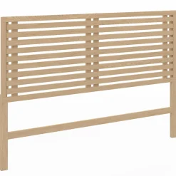 Tête de lit en lattes coloris bois clair 160 cm