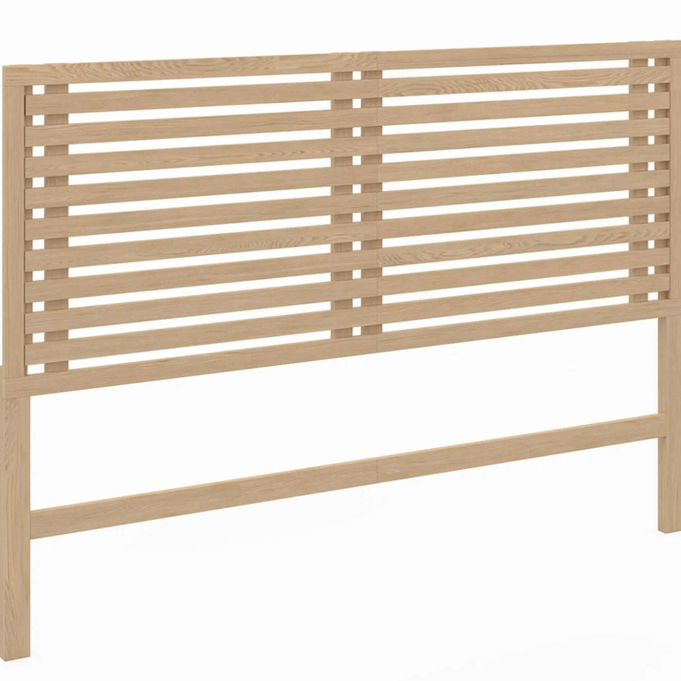 Tête de lit en lattes coloris bois clair 160 cm