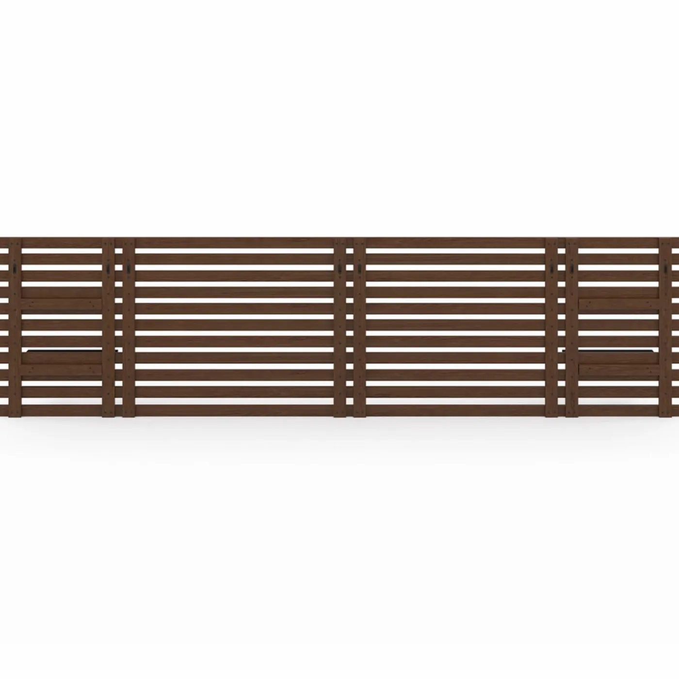 Tête de lit en lattes de bois vieilli 240 cm style moderne